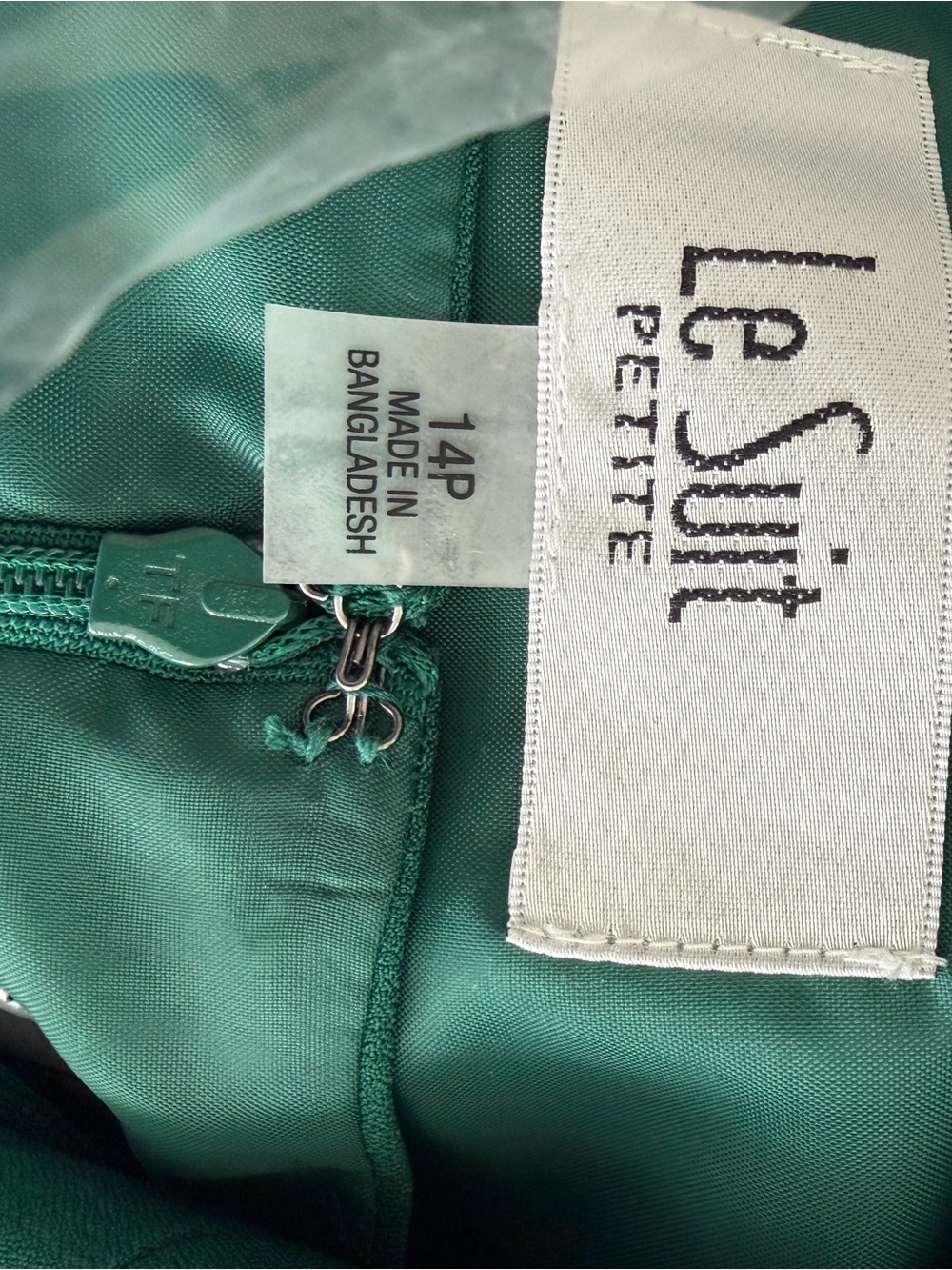 Le Suit Emerald Green Midi Dress with Matching Coat - Picture 4 of 5